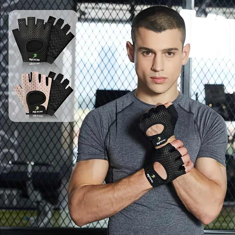 Breathable Half-Finger Gym Gloves